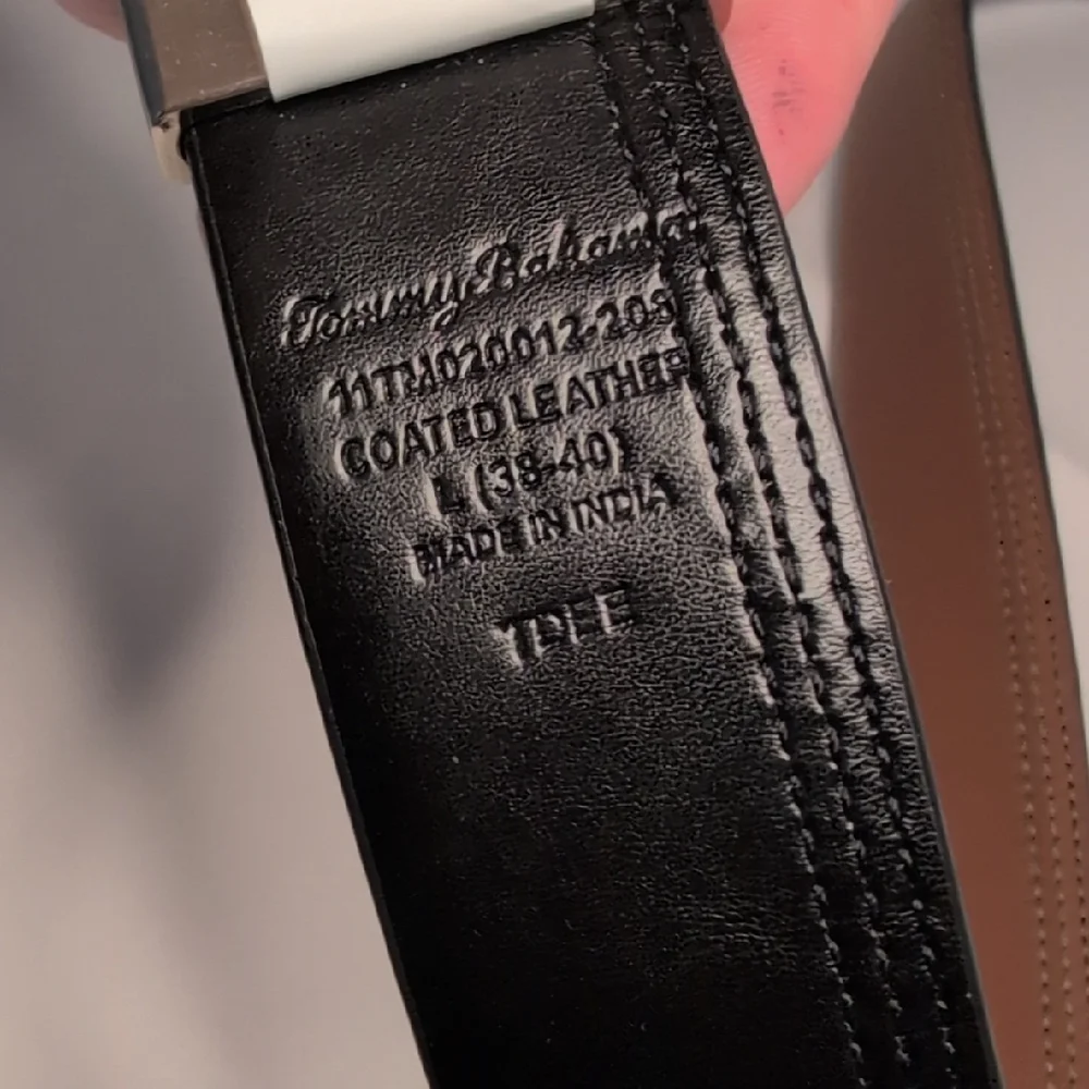 Tommy Bahama Brown/Black Reversible Leather Belt Large 38-40